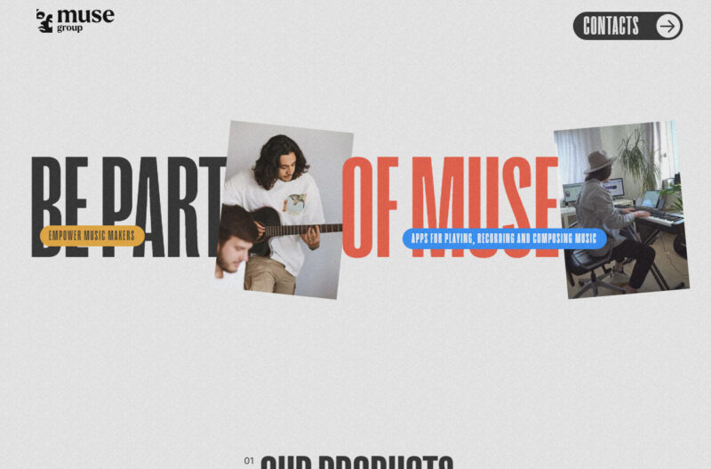 Muse Group | Web Design Clip [W] 海外のWebデザインクリップ集