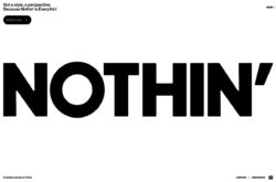 Nothin